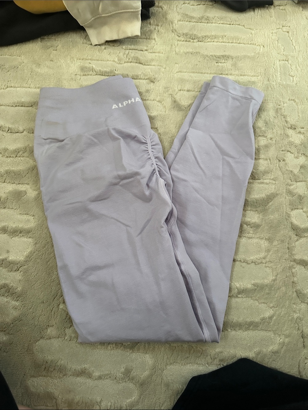 Lavender Alphalete amplify Leggings with scrunch detail